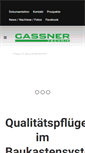 Mobile Screenshot of gassner-technik.de