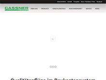 Tablet Screenshot of gassner-technik.de